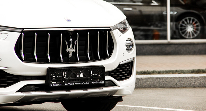 White Maserati Levante Car